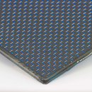 Carbon CFK Platte Leinwand blau - 2,5mm 495x495mm