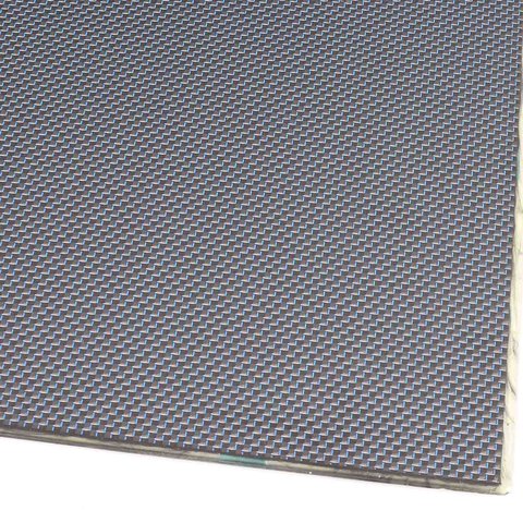 Carbon Sheet/Plate Plain blue - 2,5mm 150x340mm