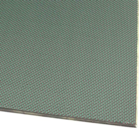 Carbon CFK Platte Leinwand grün - 0,5mm 495x495mm