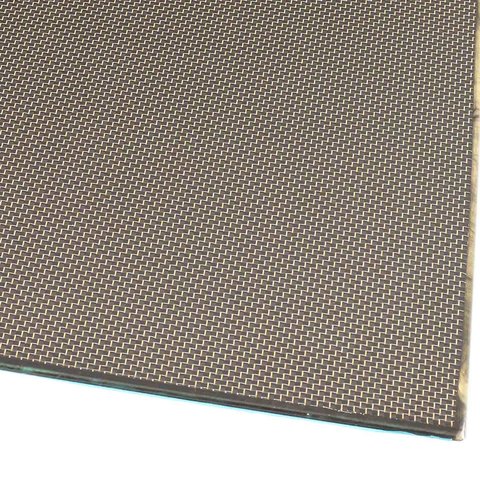 Carbon Sheet/Plate Plain gold - 0,5mm 245x495mm