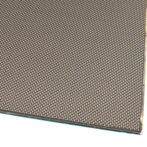 Carbon Sheet/Plate Plain gold - 2mm 245x495mm