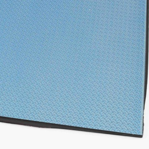 Carbon CFK Platte 3D blau - 0,5mm 495x495mm