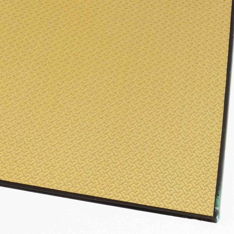 Carbon CFK Platte 3D gold - 2mm 495x495mm