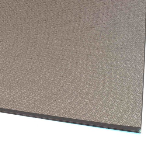 Carbon CFK Platte 3D grau - 0,5mm 495x495mm
