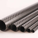 Carbon Tube Twill glossy - 13/15mm - 1m
