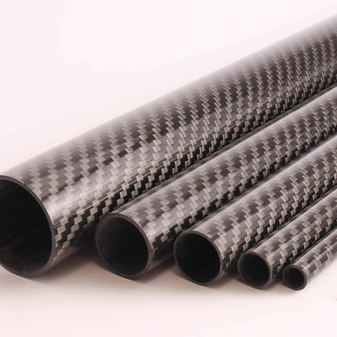 Carbon Tube Twill glossy - 20/23mm - 1m