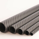 Carbon Tube Twill matte - 9/11mm - 1m