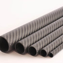 Carbon Tube Twill matte - 10/12mm - 0,5m