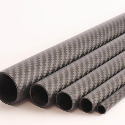 Carbon Tube Twill matte - 17/20mm - 1m