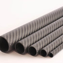 Carbon Tube Twill matte - 17/20mm - 1m